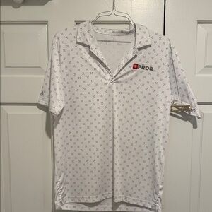Toyota Pro. Distinguish Group Sale Antigua White Patterned Polo Shirt